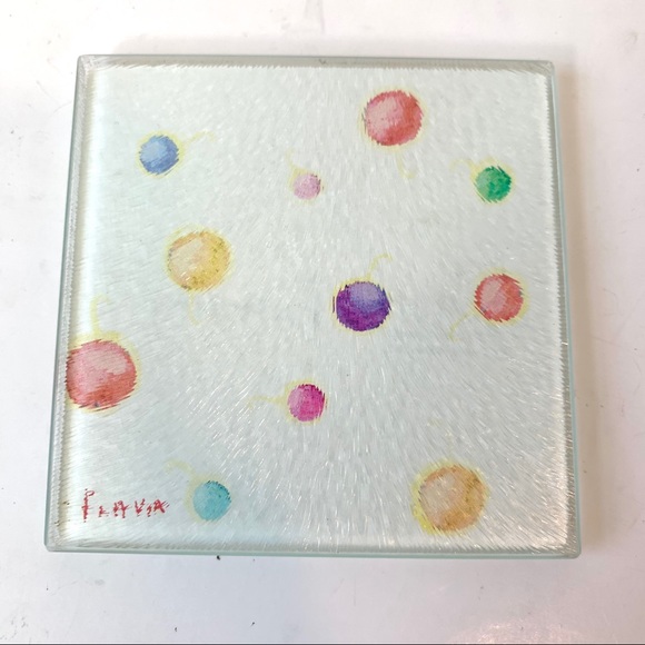 COPY - Vintage FLAVIA Christmas Coaster Set of 4 - Picture 5 of 8